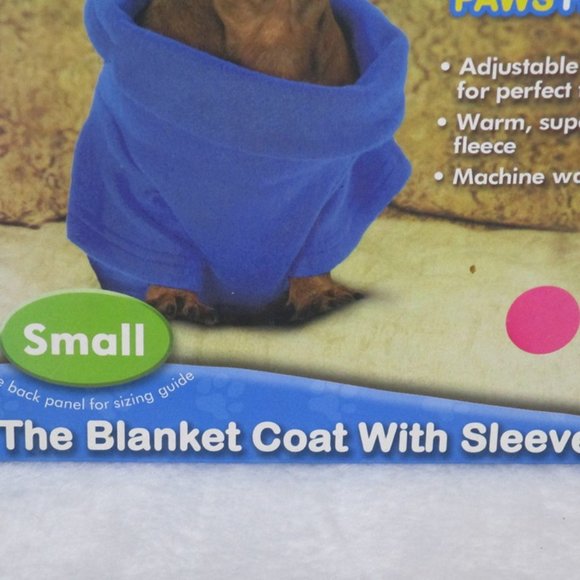 Snuggie For Dogs Fleece Blanket Coat Pink size Small - Picture 3 of 5